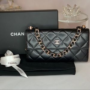 Chanel Quilted Lambskin Wallet on a Chain